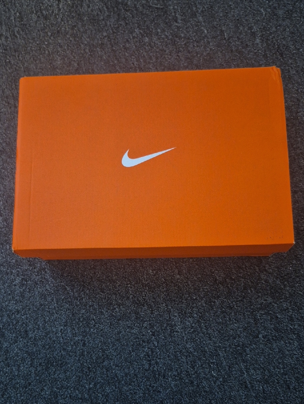 Nike Orange Empty  Box with White Swoosh Logo
